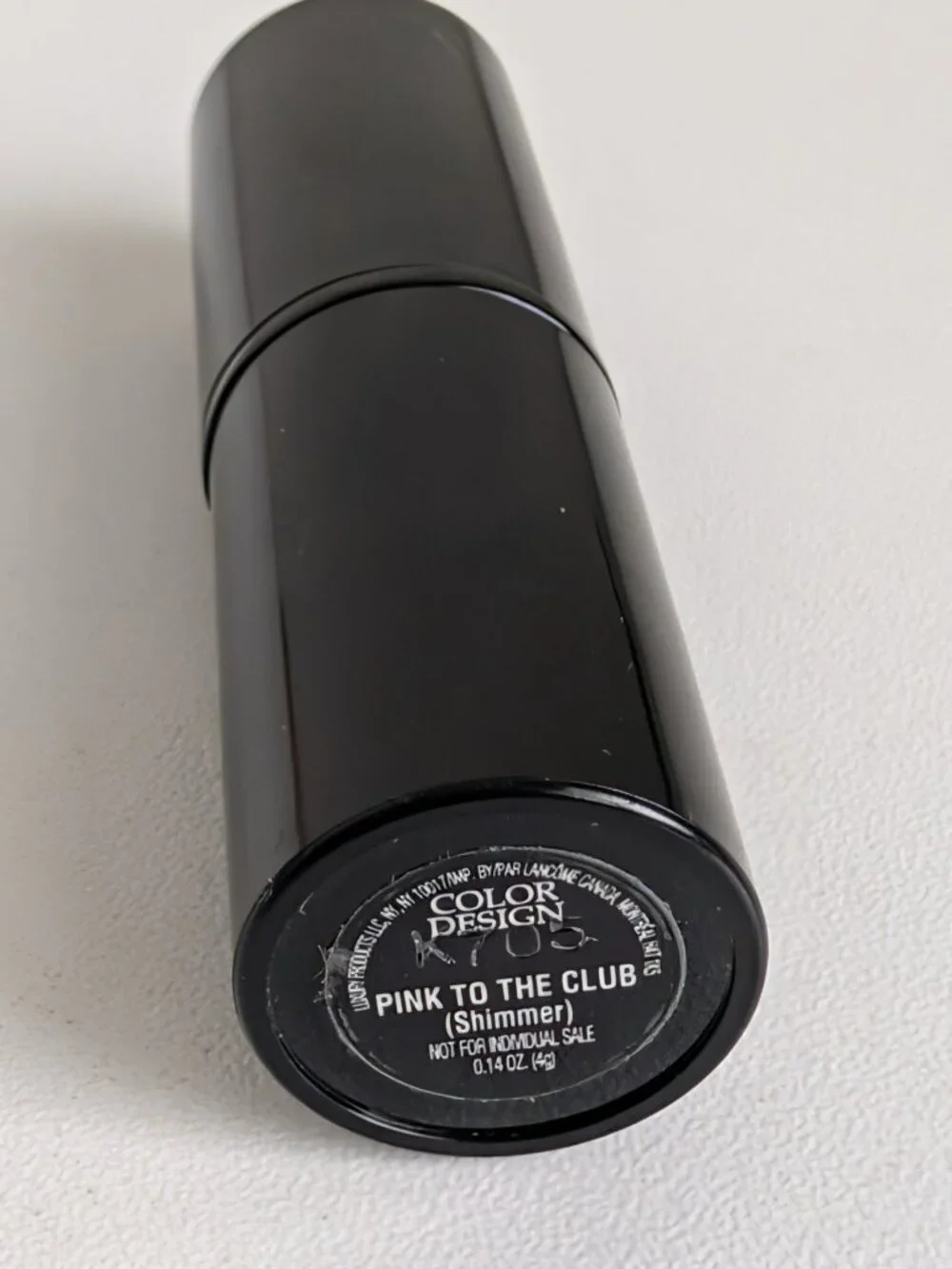 Lancome Color Design Lipstick PINK TO THE CLUB Shimmer Full Size New